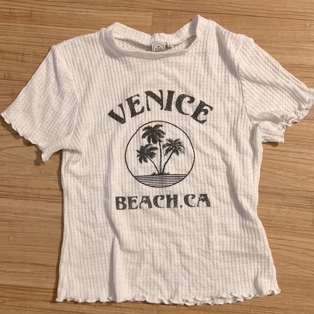Paper Crane Tops| Paper Crane waffle knit “Venice Beach” top